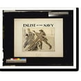thumbnail image 1 of Historic Print, Enlist in the navy. Louis Raemaekers., 16" x 20", 1 of 3