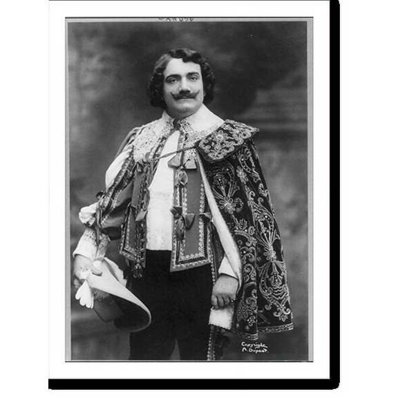Historic Print, [Enrico Caruso, 1873-1921, three-quarter length portrait, standing, facing front, in costume], 18" x 24"