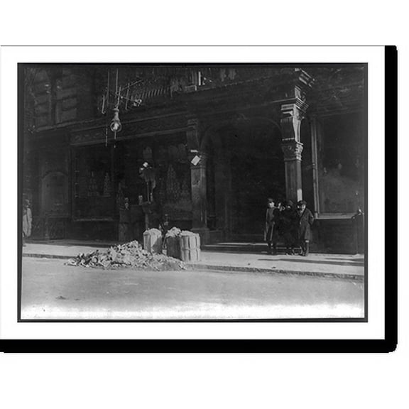 Historic Print, Entrance to licensed tenements, 170-172 Thompson Street, N.Y., where home-work flourishes. Location: New York, New York (State), 18" x 24"