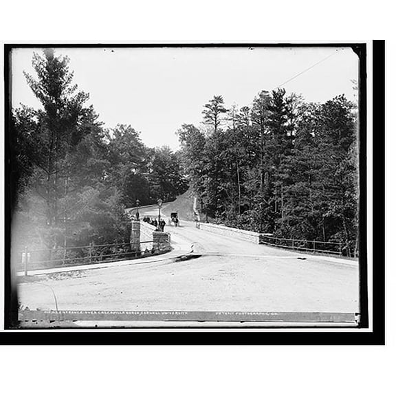 Historic Print, Entrance over Cascadilla Gorge, Cornell University, 16" x 20"