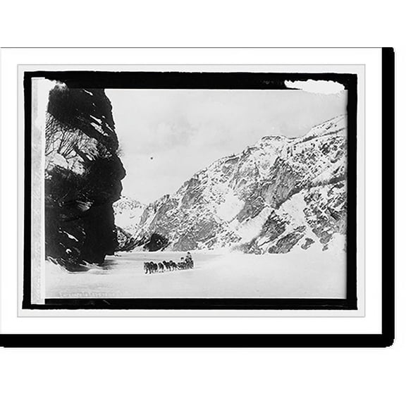 Historic Print, Entrance to Keystone Canyon, Alaska, 16" x 20"