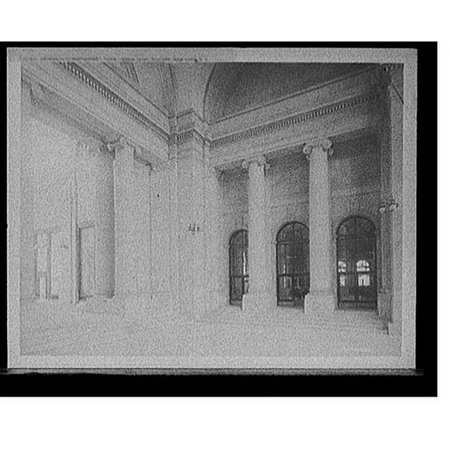 Historic Print, Entrance to restaurant from Penn. [i.e. Pennsylvania