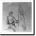 Historic Print, [Equestrian standard bearer], 16" x 20"