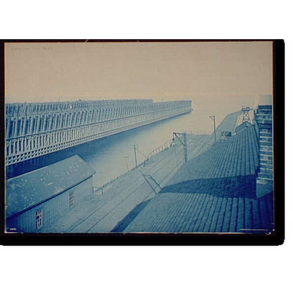 Historic Print, Escanaba, ore docks, 16" x 20"