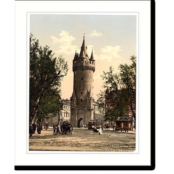 Historic Print, Eschenheimer Gate Frankfort on Main (i.e. Frankfurt am Main) Germany, 18" x 24"