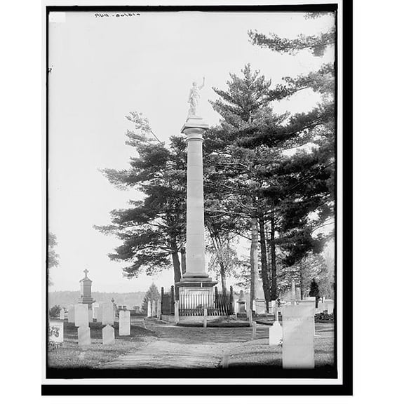 Historic Print, [Ethan Allen Monument, Burlington, Vt.], 18" x 24"