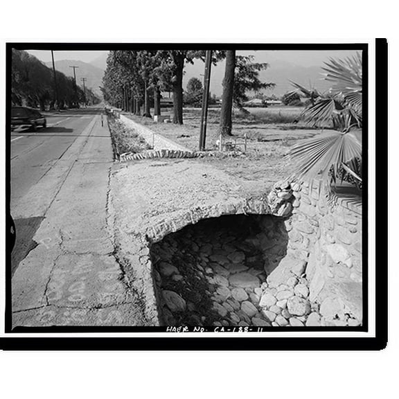 Historic Print, Euclid Avenue, Upland, San Bernardino County, CA - 11, 18" x 24"