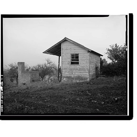 Historic Print, Eugene O'Neill House, Shop & Incinerator, Danville vicinity, Contra Costa County, CA, 18" x 24"