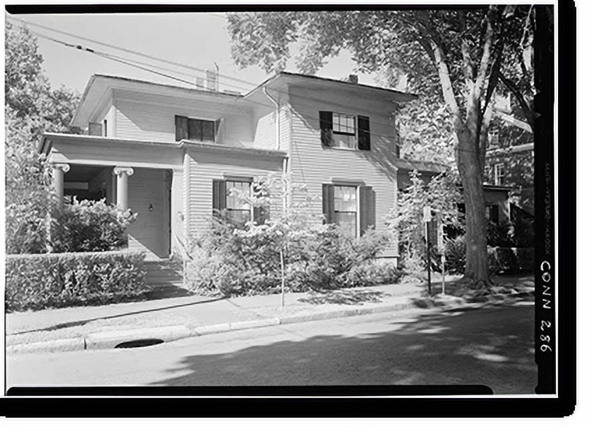 Historic Print, Everard Benjamin House, 232 Bradley Street, New Haven, New Haven County, CT 2