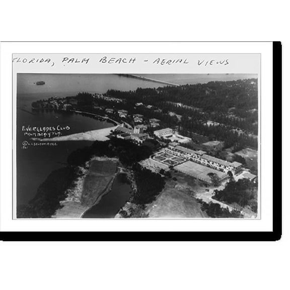 Historic Print, Everglades Club, Palm Beach, Fla., 16" x 20"