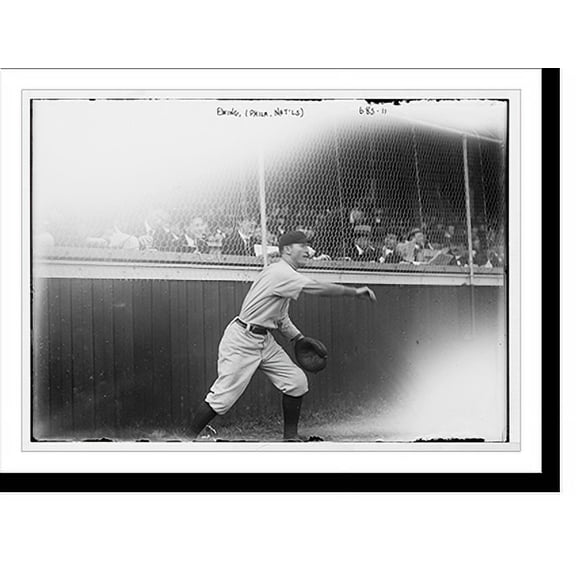 Historic Print, Ewing, ballplayer for Philadelphia Nationals, on field, 18" x 24"