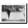 Historic Print, ExKaiser Wilhelm II of Germany walking alone on his