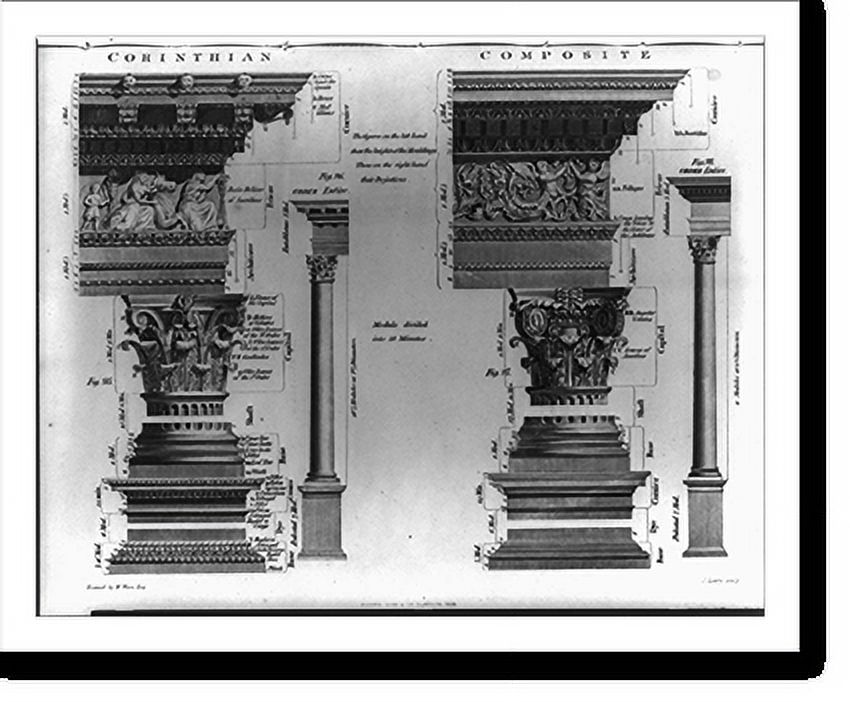Historic Print, [Examples of corinthian and composite cornices and