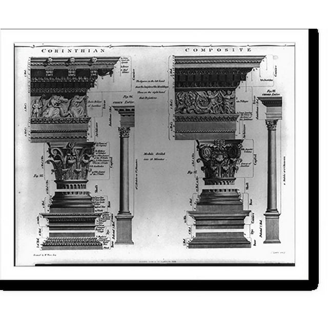 Historic Print, [Examples of corinthian and composite cornices and