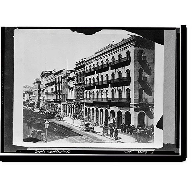 Historic Print, Express Building, Historic View, California