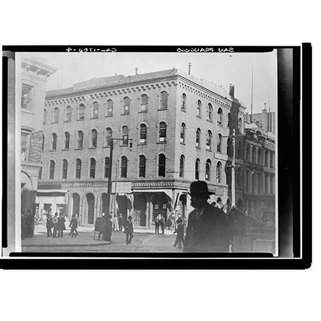 Historic Print, Express Building, Historic View, California