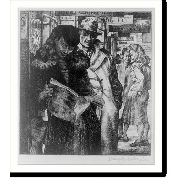 Historic Print, Express stop.Douglas W. Gorsline., 16" x 20"