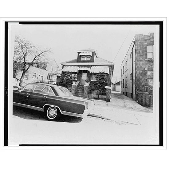 Historic Print, [Exterior view of home of Malcolm X, Queens].World Telegram & Sun photo by Dick DeMarsico., 18" x 24"