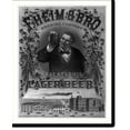 Historic Print, F. Heim & Bro. brewing company, lager beer, East St