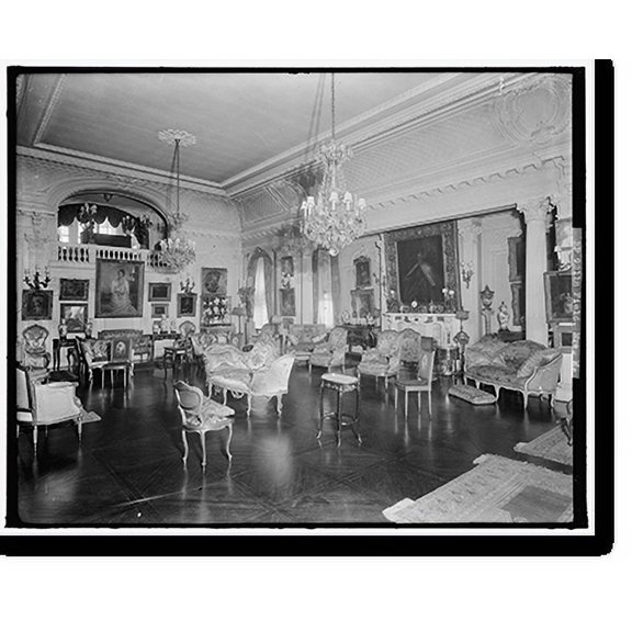 Historic Print, FIELD, MARSHALL, MRS. HOME, INTERIOR - 3, 16" x 20"