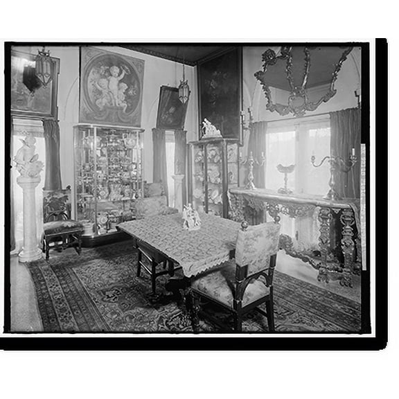 Historic Print, FIELD, MARSHALL, MRS. HOME, INTERIOR - 4, 16" x 20"