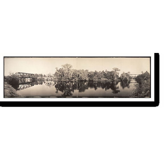 Historic Print, FL Sulphur Springs Tampa 1909 PHOTO, Width 7" x Length 36"