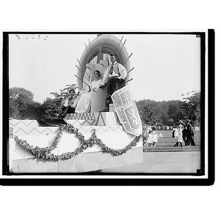 Historic Print, FOURTH OF JULY PARADES. FLOAT: CZECHO-SLOVAK, 16" x 20"