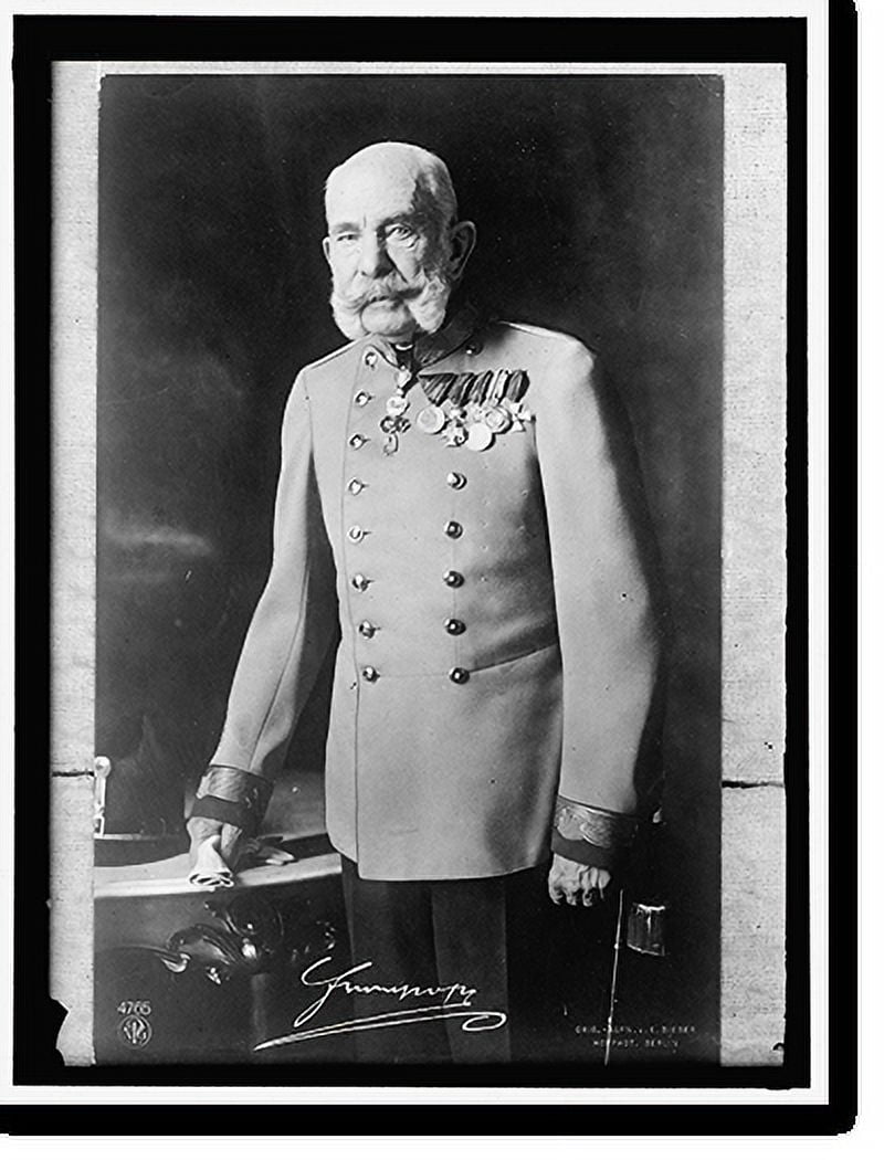 Historic Print, FRANZ, JOSEF. H.R.H. EMPEROR OF AUSTRIA 2, 16" x 20