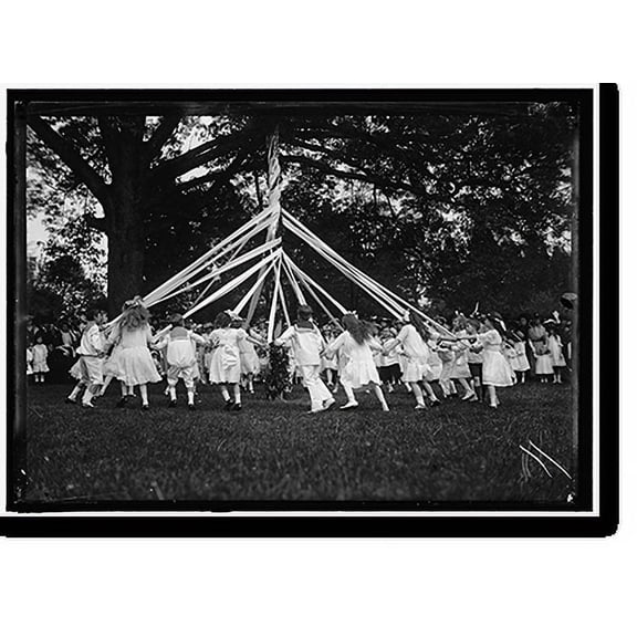 Historic Print, FRIENDSHIP CHARITY FETE. MAYPOLE DANCE, 16" x 20"