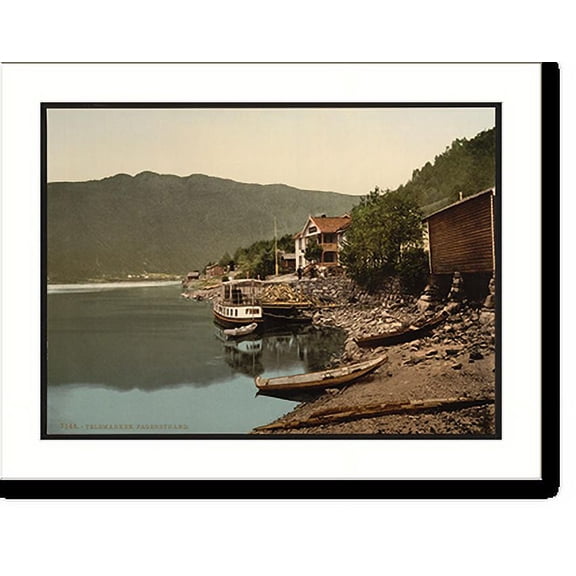 Historic Print, Fagerstrand Telemarken (i.e Telemark) Norway, 18" x 24"