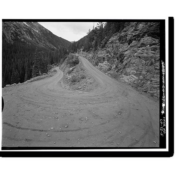 Historic Print, Fall River Road, Between Estes Park & Fall River Pass, Estes Park vicinity, Larimer County, CO - 5, 16" x 20"