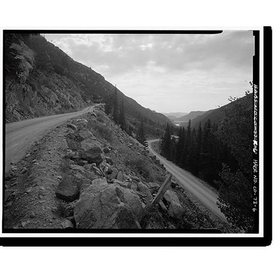 Historic Print, Fall River Road, Between Estes Park & Fall River Pass, Estes Park vicinity, Larimer County, CO - 6, 16" x 20"