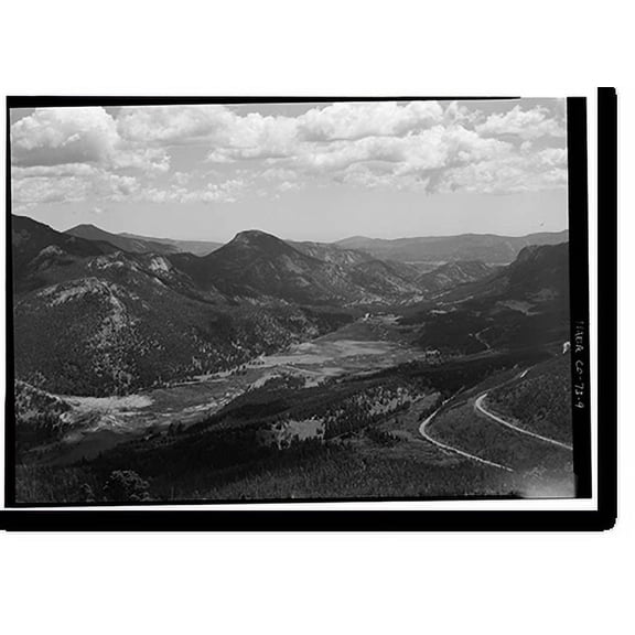 Historic Print, Fall River Road, Between Estes Park & Fall River Pass, Estes Park vicinity, Larimer County, CO - 9, 16" x 20"