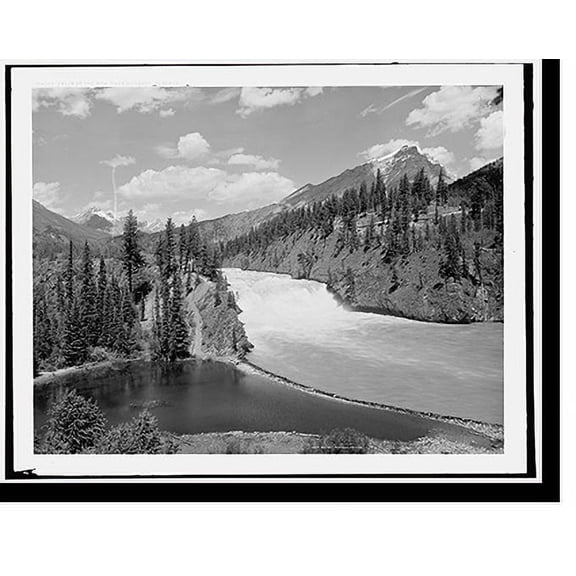Historic Print, Falls of the Bow River at Banff, Alberta, 18" x 24"