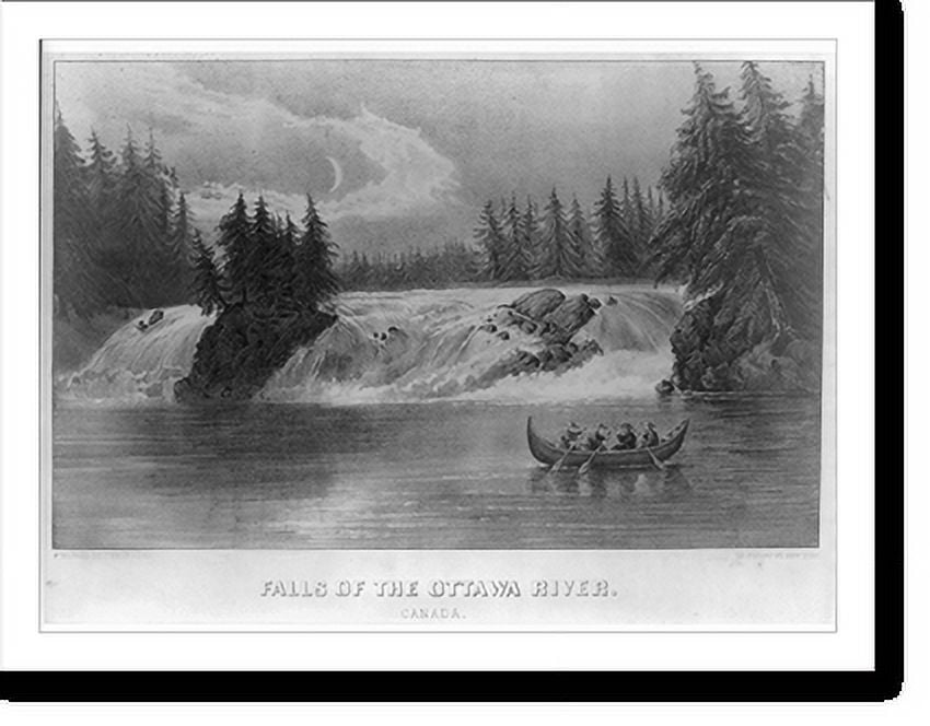 Historic Print, Falls of the Ottawa River Canada, 16" x 20"
