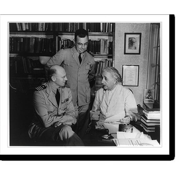 Historic Print, Famed scientist at work for U.S. Navy, 16" x 20"