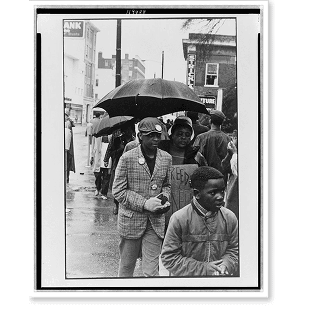 Historic Print, [Fannie Lou Hamer, in a civil rights march, Hattiesburg