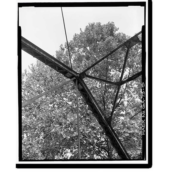 Historic Print, Fannin County Road 218 Bridge, Spanning Toccoa River, Blue Ridge, Fannin County, GA - 5, 18" x 24"