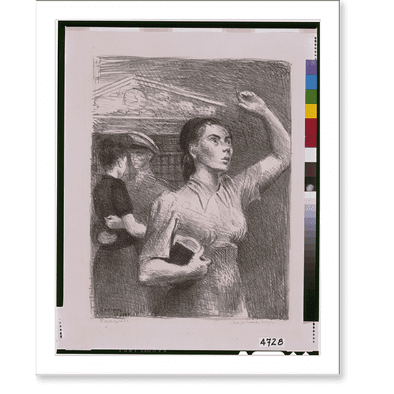 Historic Print, Farewell.Raphael Soyer. - 2, 16" x 20"