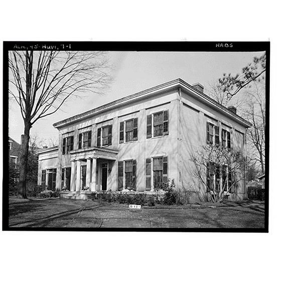 Historic Print, Fearn-Garth House, 517 Franklin Street, Huntsville, Madison County, AL, 16" x 20"