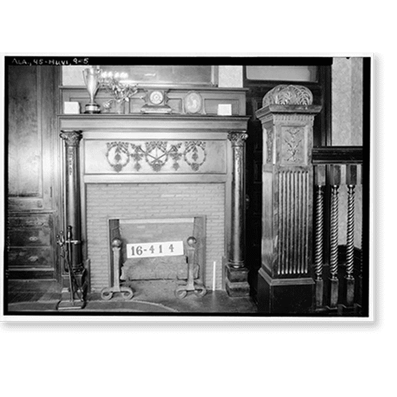 Historic Print, Fearn-Garth House, 517 Franklin Street, Huntsville, Madison County, AL - 7, 16" x 20"