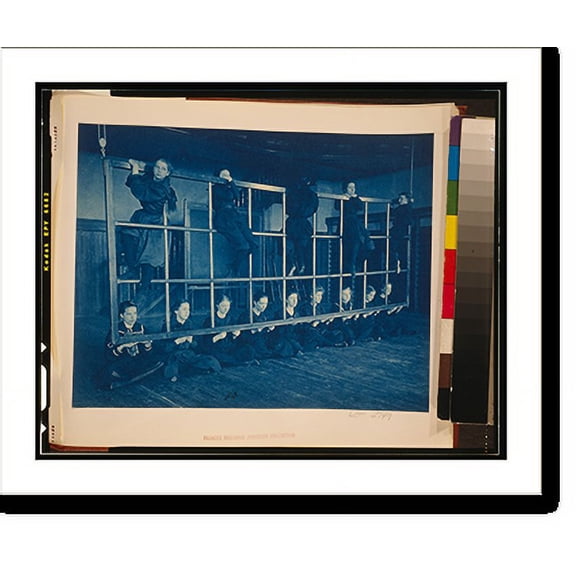 Historic Print, [Female students posing with exercise equipment in a gymnasium, Western High School, Washington, D.C.] - 2, 18" x 24"