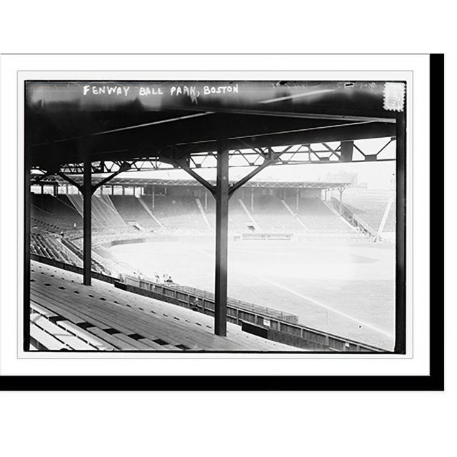 Historic Print, Fenway Ball Park, Boston view from RF corner Sept