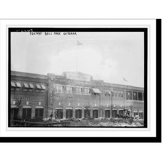 Historic Print, Fenway Ball Park - Exterior, 16" x 20"