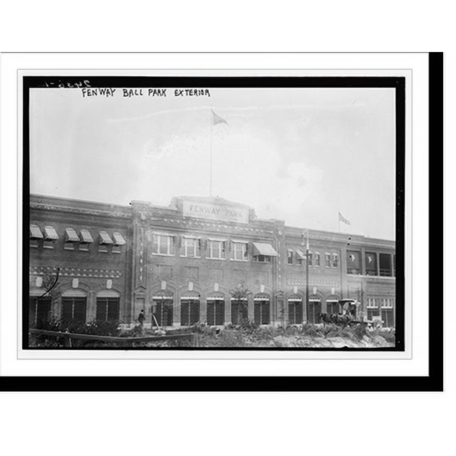Historic Print, Fenway Ball Park Exterior, 16" x 20"
