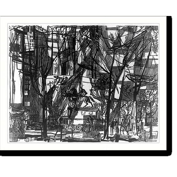 Historic Print, Fifth Ave., New York, 18" x 24"