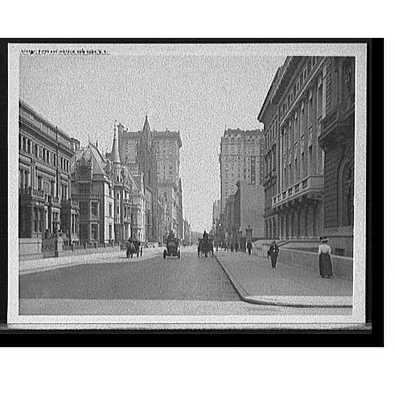 Historic Print, Fifth Ave. hotels, New York, N.Y., 18" x 24"