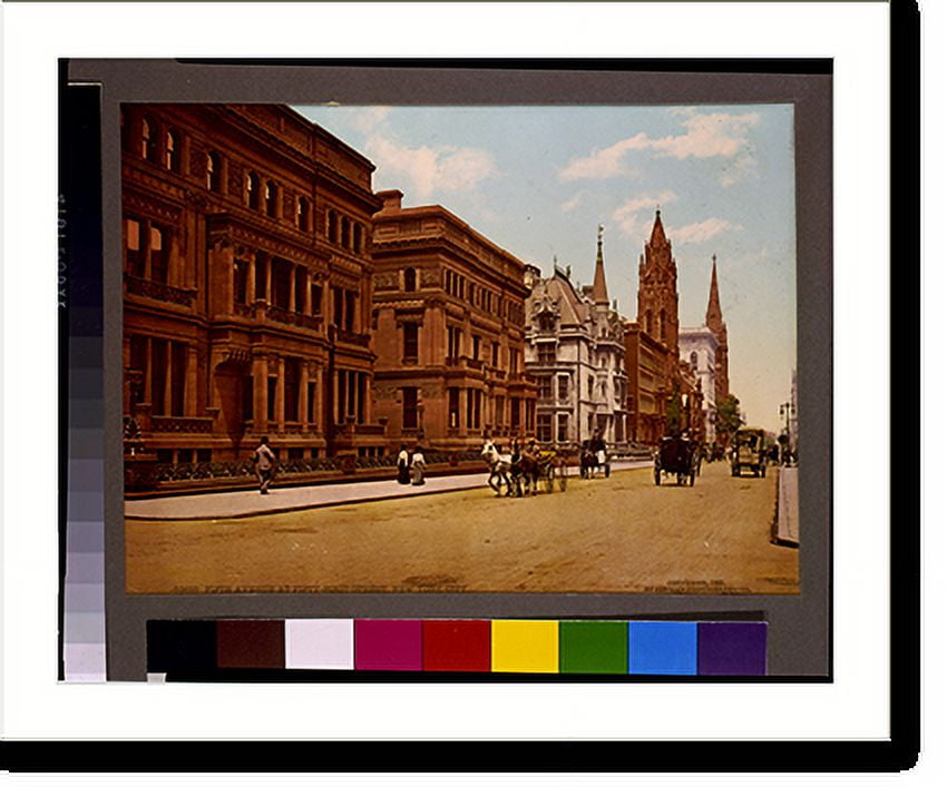 Historic Print, Fifth Avenue at Fiftyfirst Street, New York City, 16