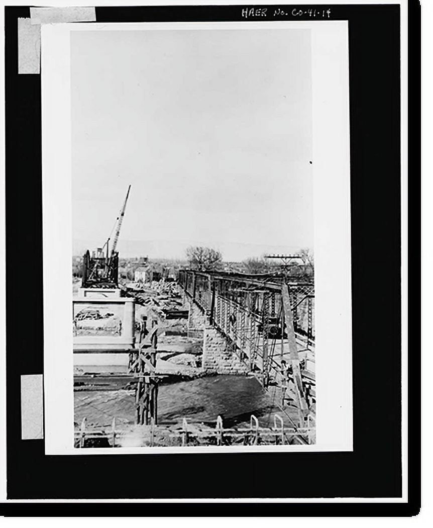 Historic Print, Fifth Street Bridge, U.S. 50 at Colorado River, Grand