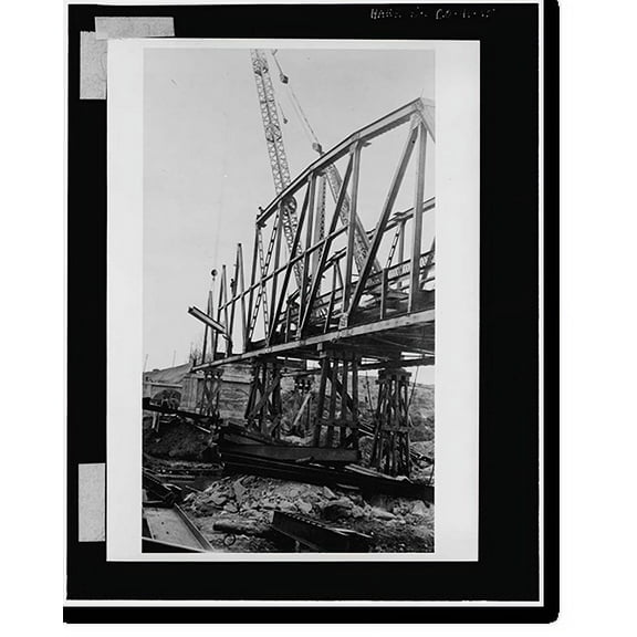 Historic Print, Fifth Street Bridge, U.S. 50 at Colorado River, Grand Junction, Mesa County, CO - 15, 16" x 20"